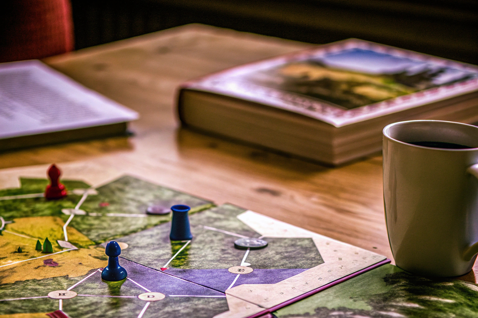 Eine Familie, die zusammen Strategiespiele spielt und lacht. Familienspaß bei Strategiespielen