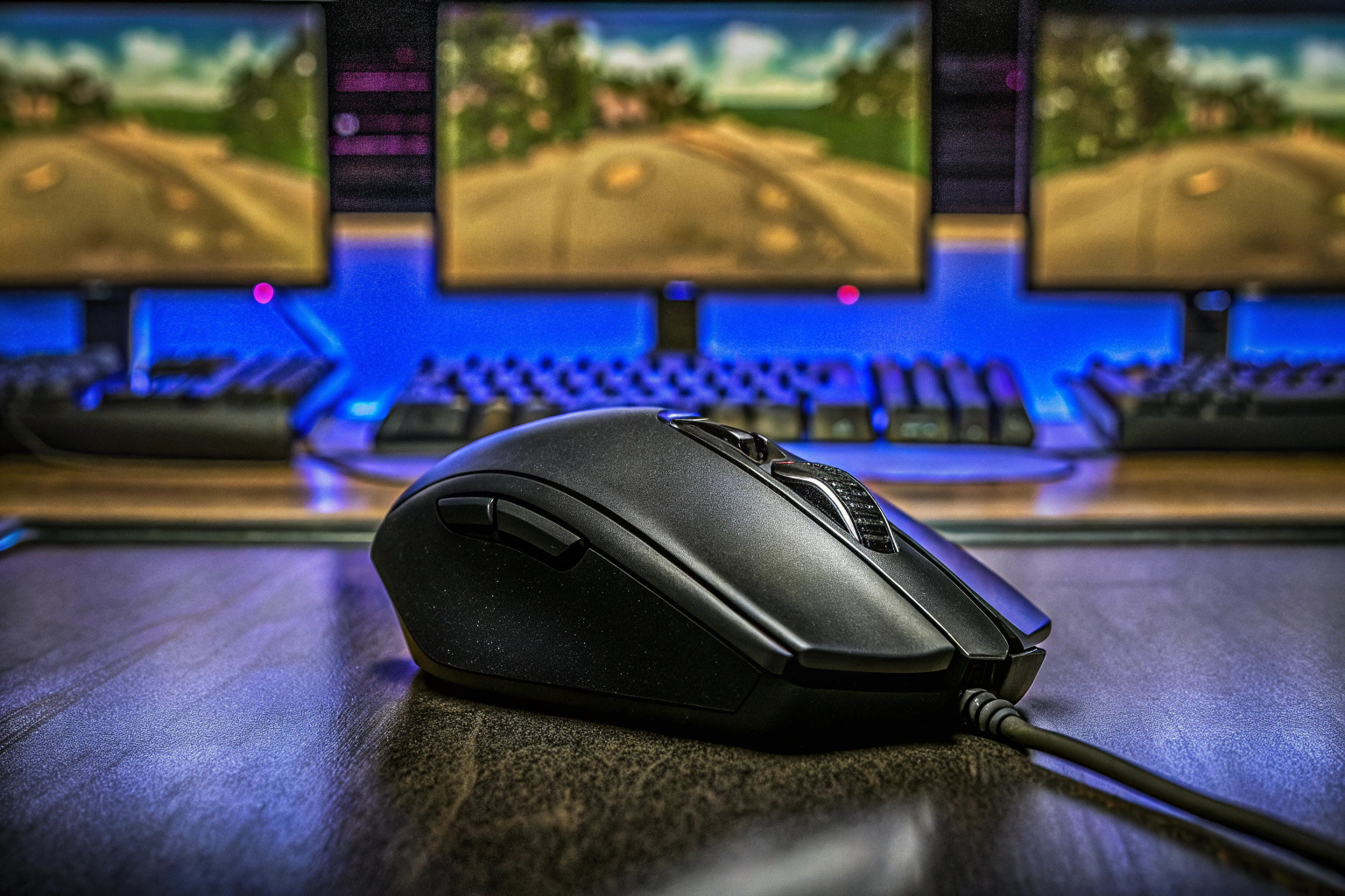 Gaming-Maus und Setup