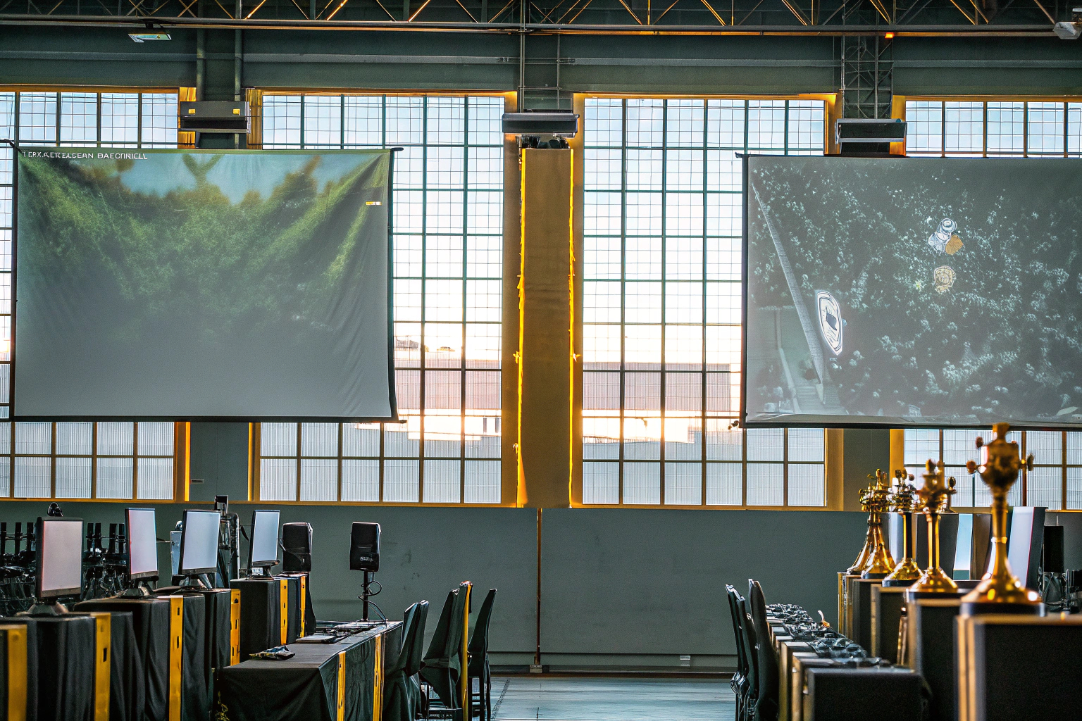 Gamer bei einem Esports-Turnier