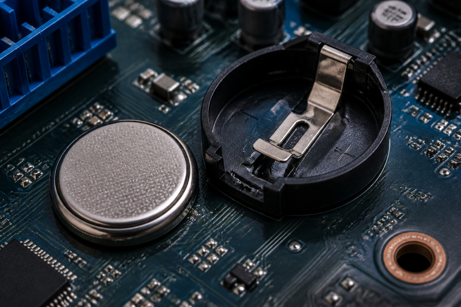 CR2032 Knopfzelle für den CMOS-Batteriewechsel am Mainboard