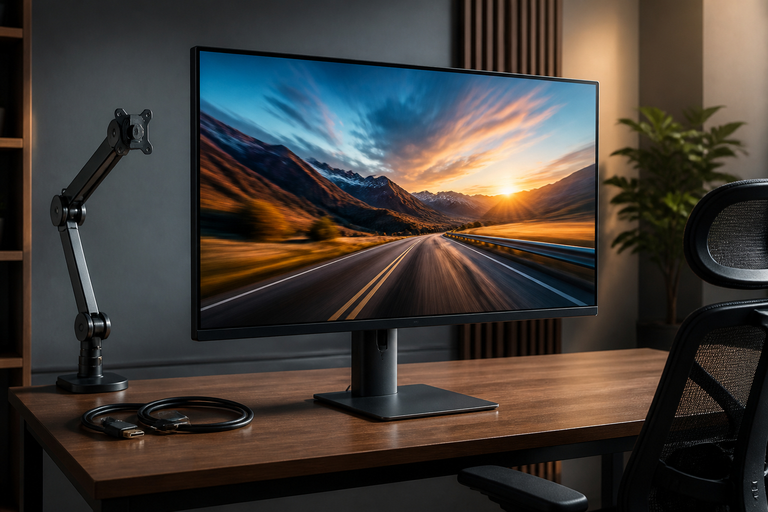 QHD Monitor mit scharfer Darstellung und ergonomischem Standfuß