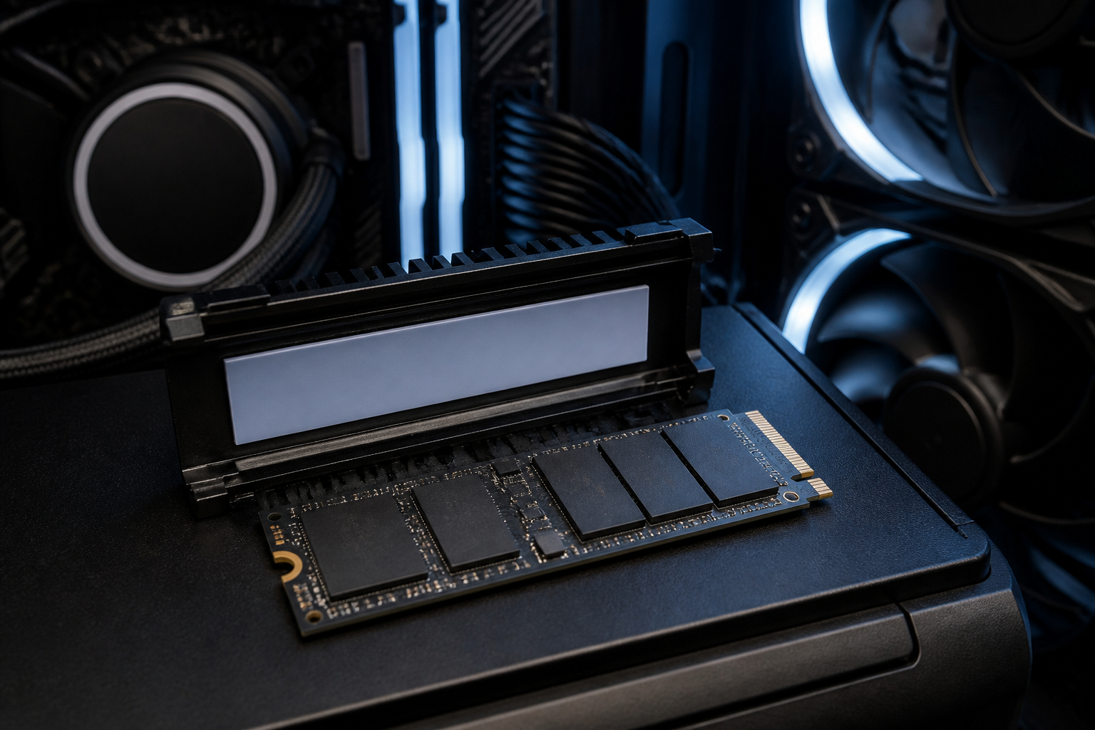 Kühlkörper und Wärmeleitpad für PCIe 5.0 SSD