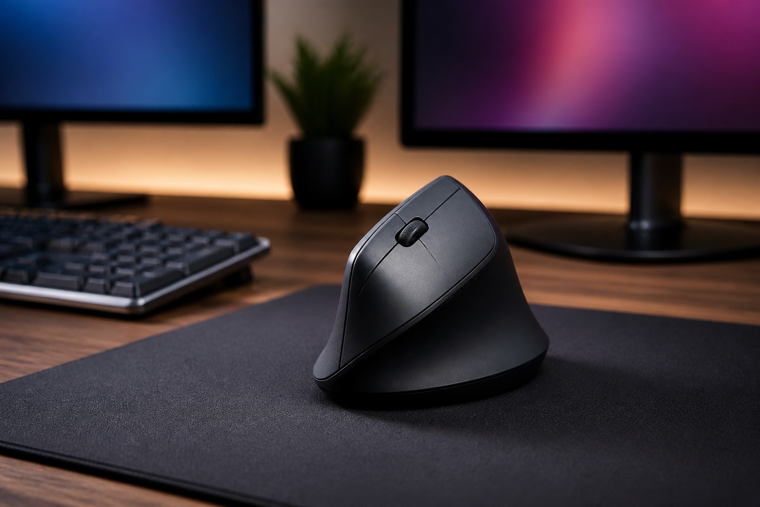 Vertikale ergonomische Maus in natürlicher Handhaltung