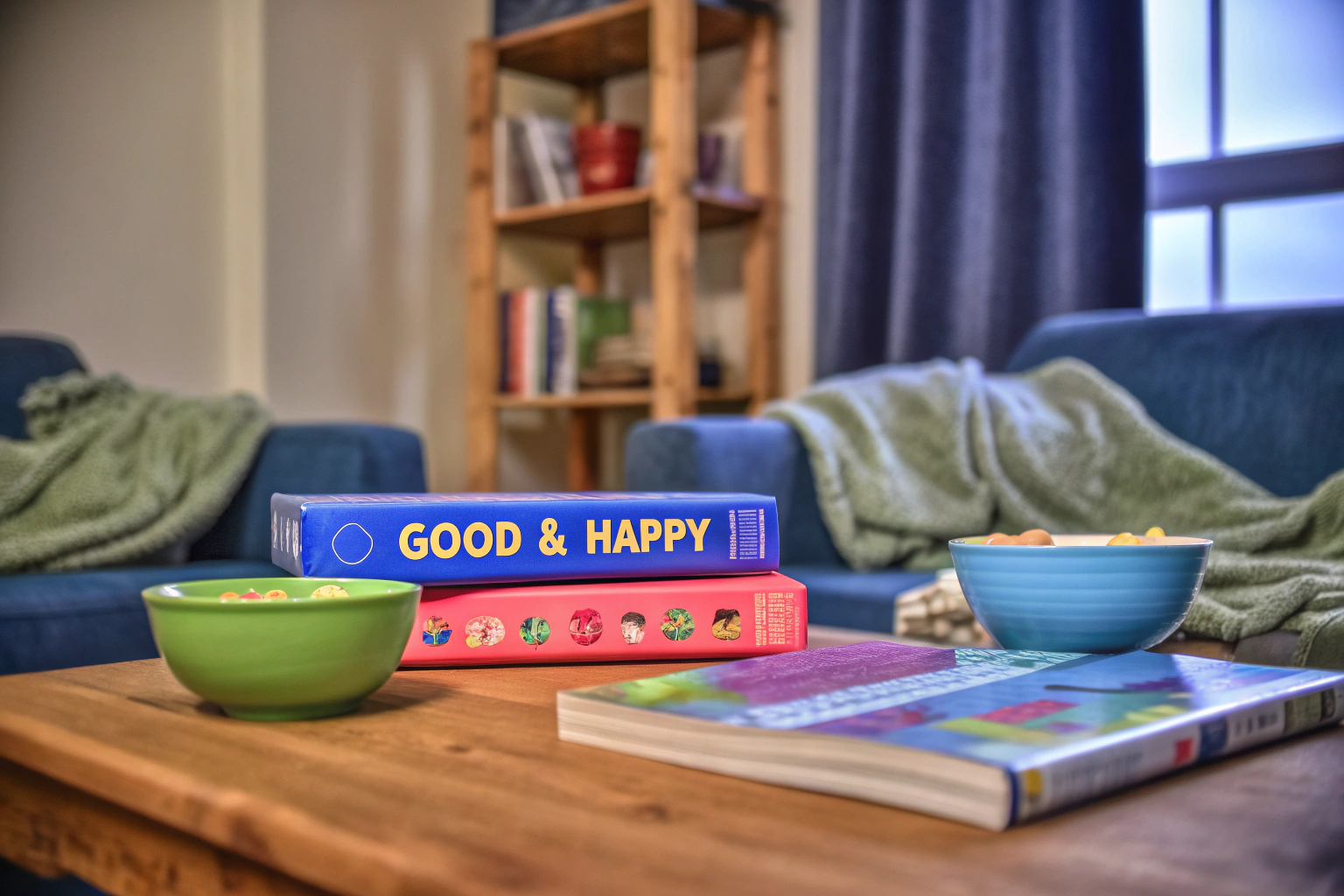 Familie beim Spielen des Good & Happy Spiels Good & Happy Spiel mit Familie