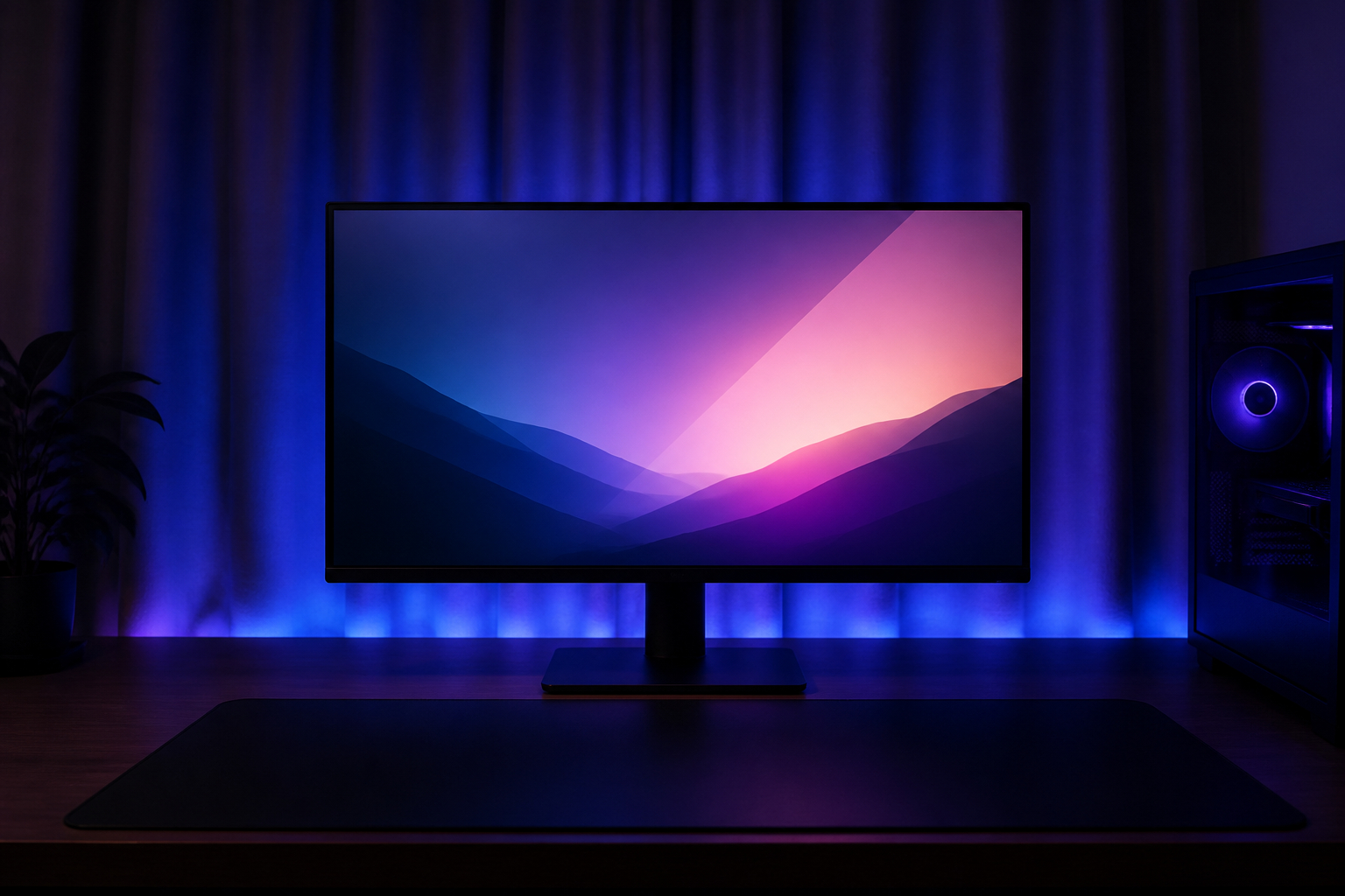 Gaming-Monitor für augenschonendes Spielen bei indirekter Beleuchtung