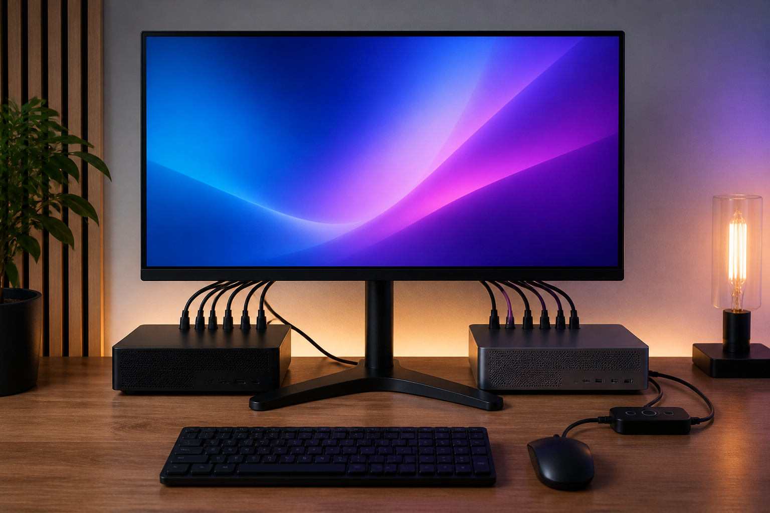 DisplayPort-KVM-Switch im Gaming-Setup mit zwei PCs