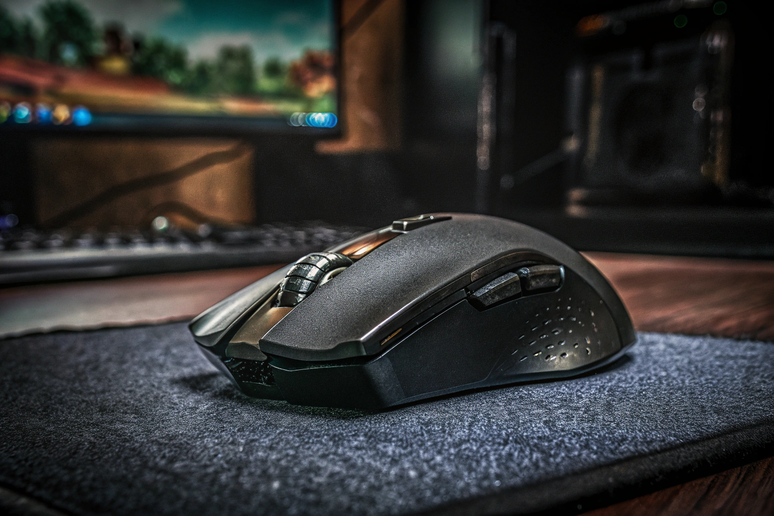 Gaming-Maus und Mauspad