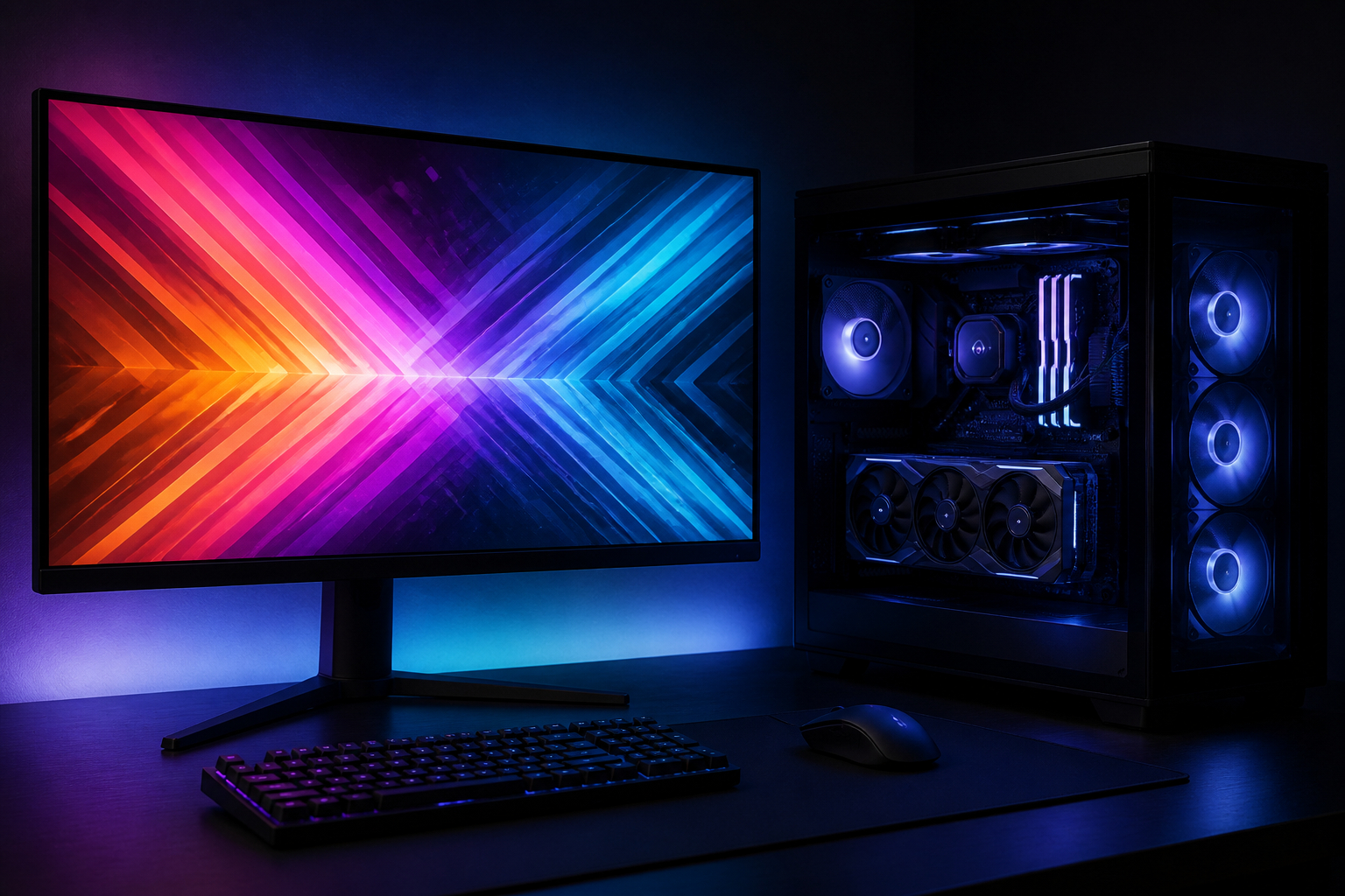 Gaming PC mit DisplayPort 2.1 für 4K 240Hz und VRR