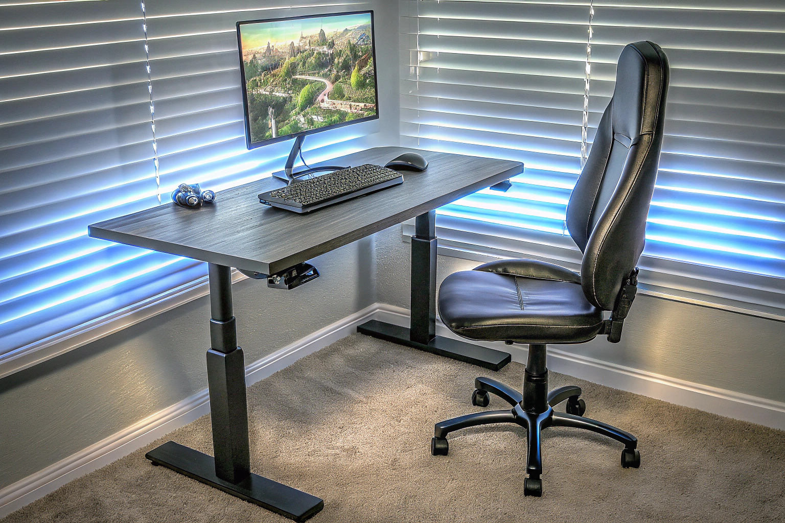 Gaming-Setup mit optimaler Beleuchtung Ergonomische Beleuchtung im Gaming-Setup