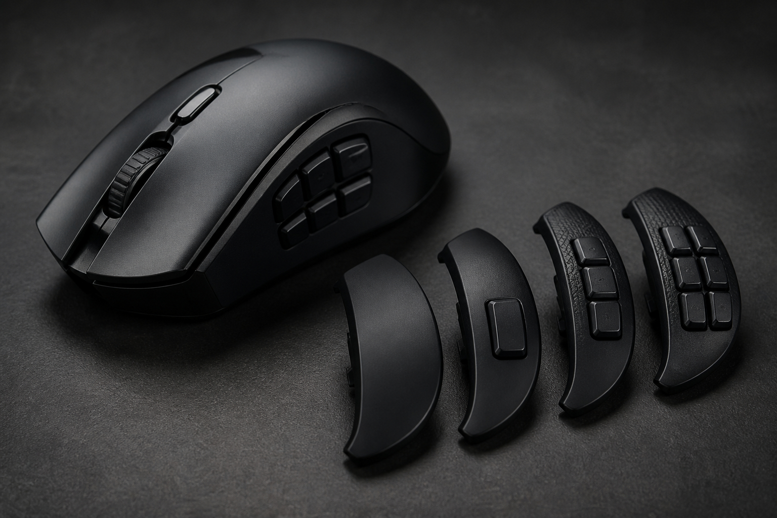 Ergonomie und wechselbare Seitentasten einer MMO-Maus