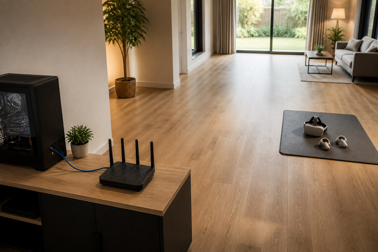 Optimale Router-Aufstellung für kabelloses PC-VR
