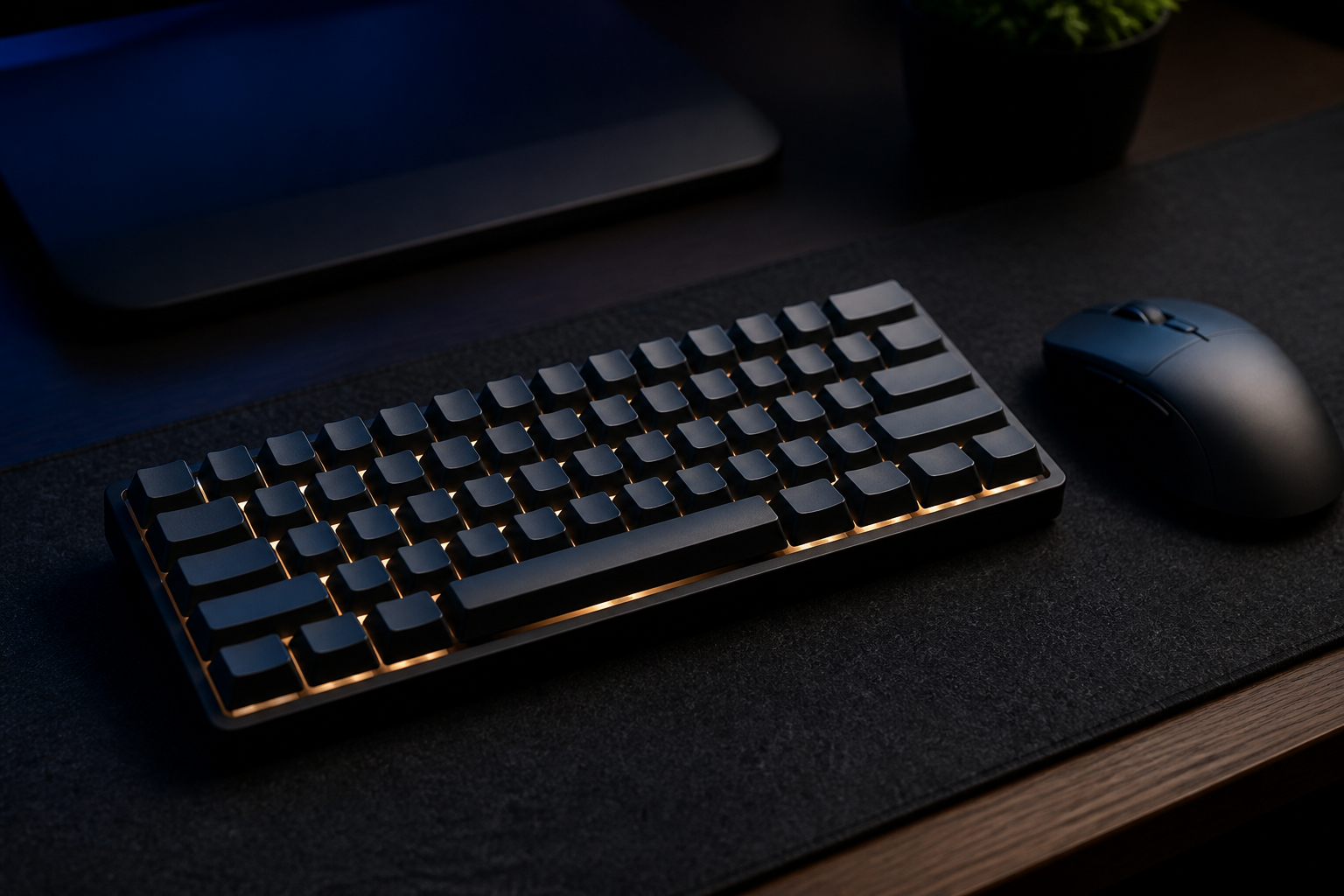Kontrollierte Anschlagtechnik mit leiser Gaming-Tastatur