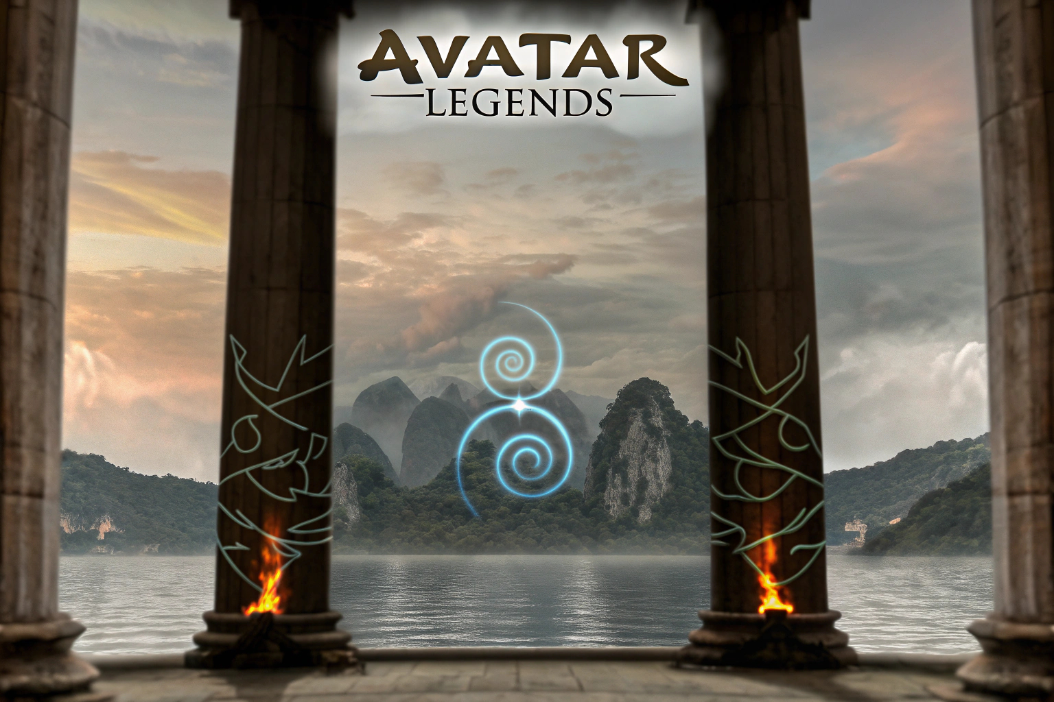 Illustrationen aus dem Rollenspiel Avatar Legends. Avatar Legends Rollenspiel-Illustration