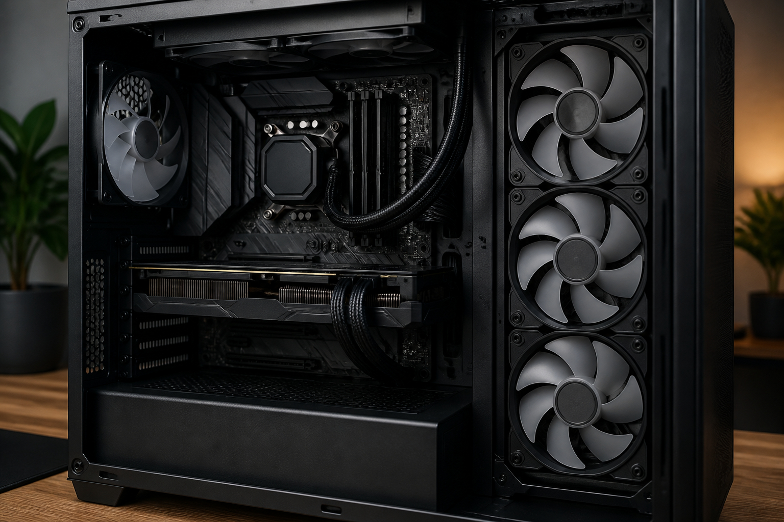 Sauberes Kabelmanagement im Gaming-PC verbessert den Airflow