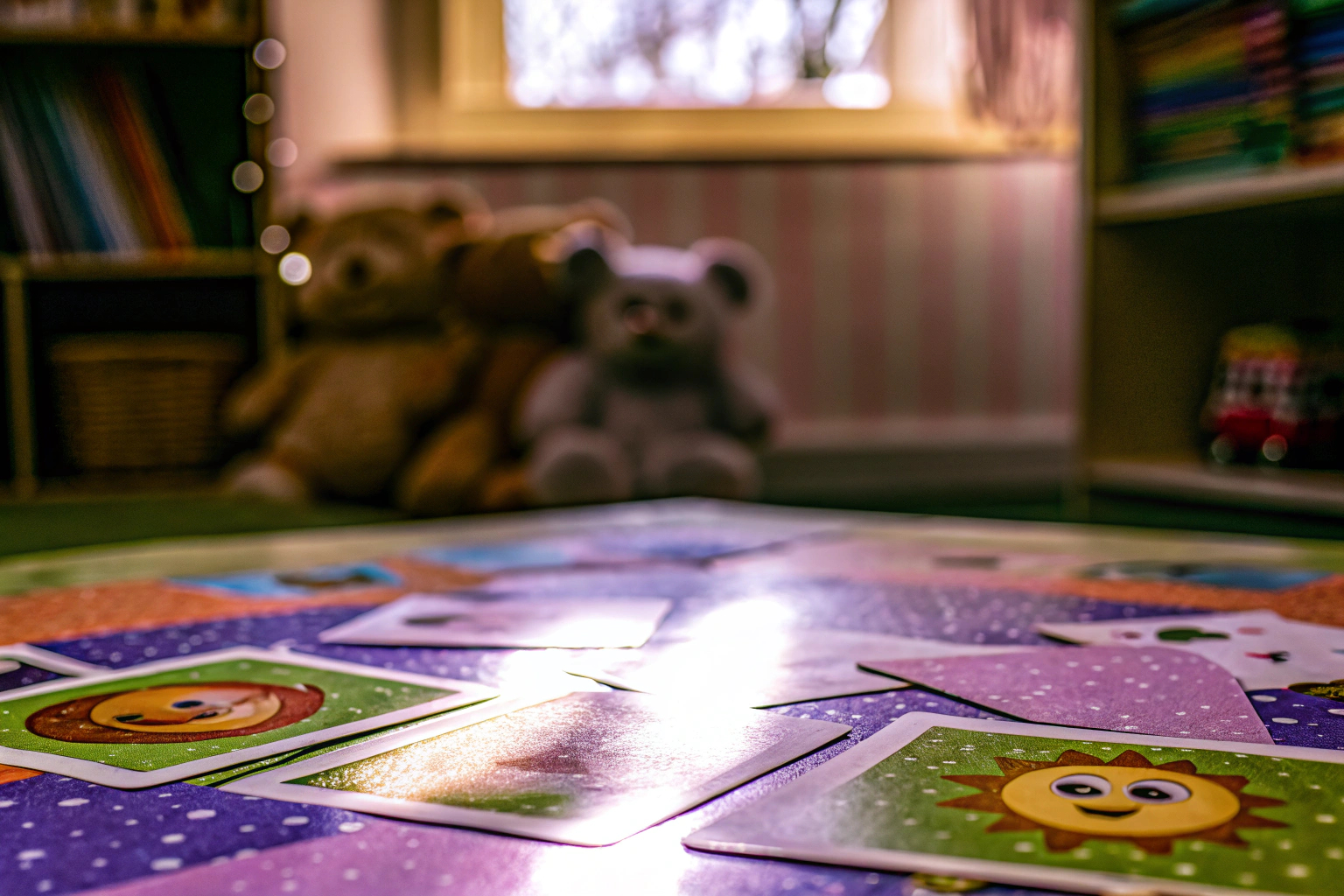 Kinder spielen Kartenspiel