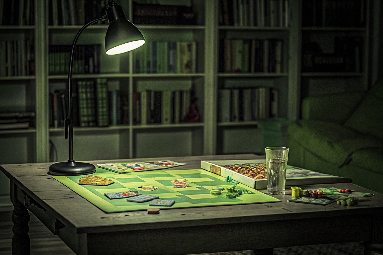 Kinder, die mit Lern- und Bildungsspielen am Tisch sitzen und gemeinsam spielen. Lern- und Bildungsspiele für Kinder