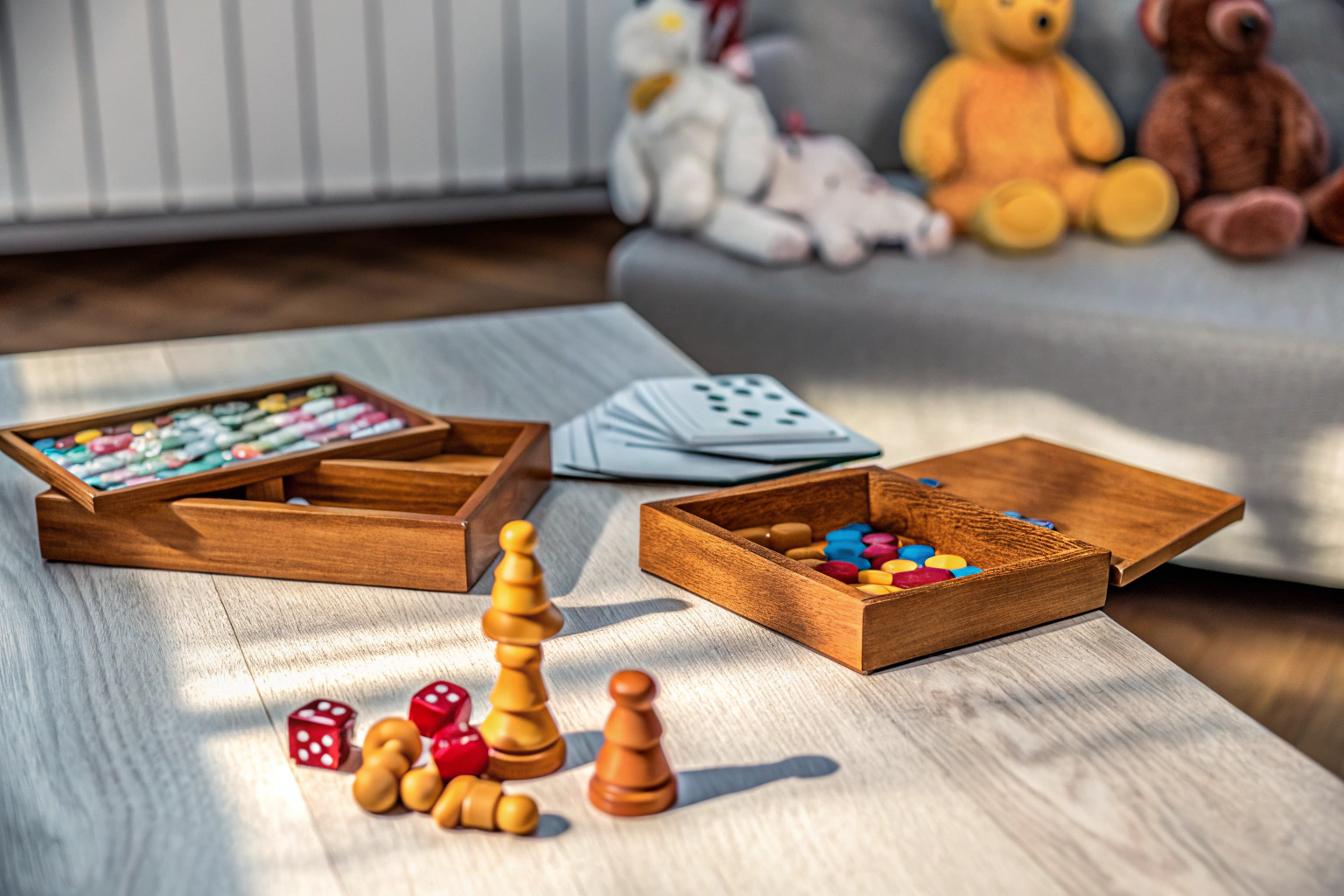 Kinder spielen Brettspiel