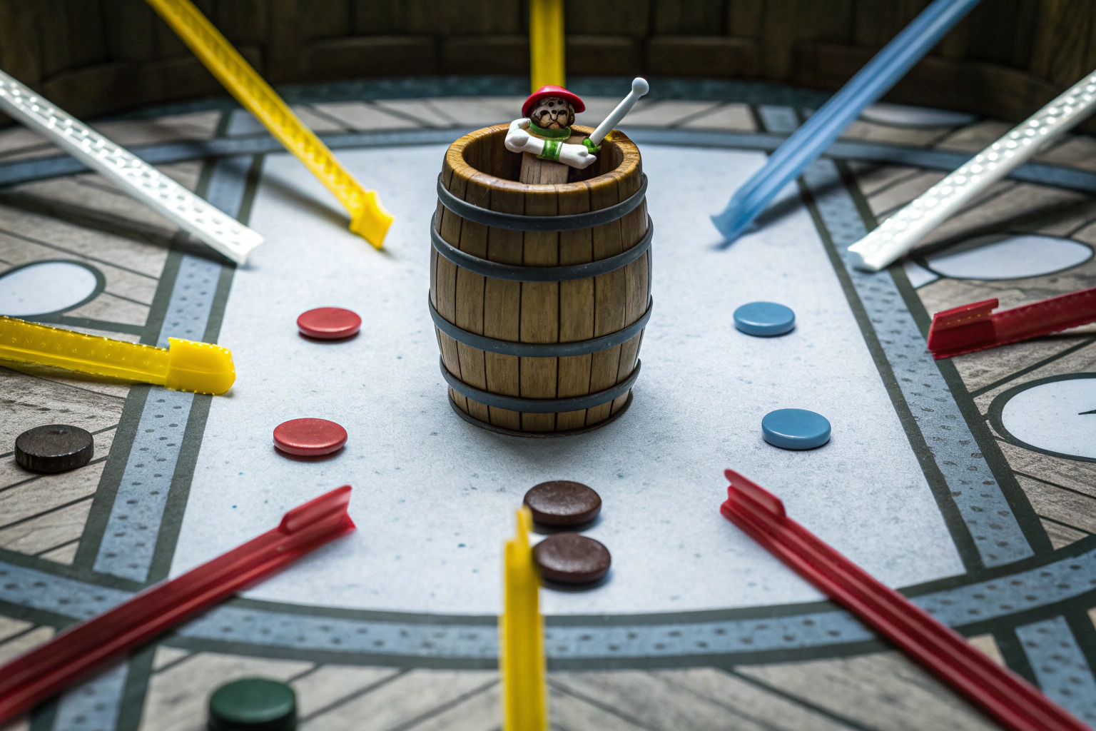 Kinder spielen Pop Up Pirate