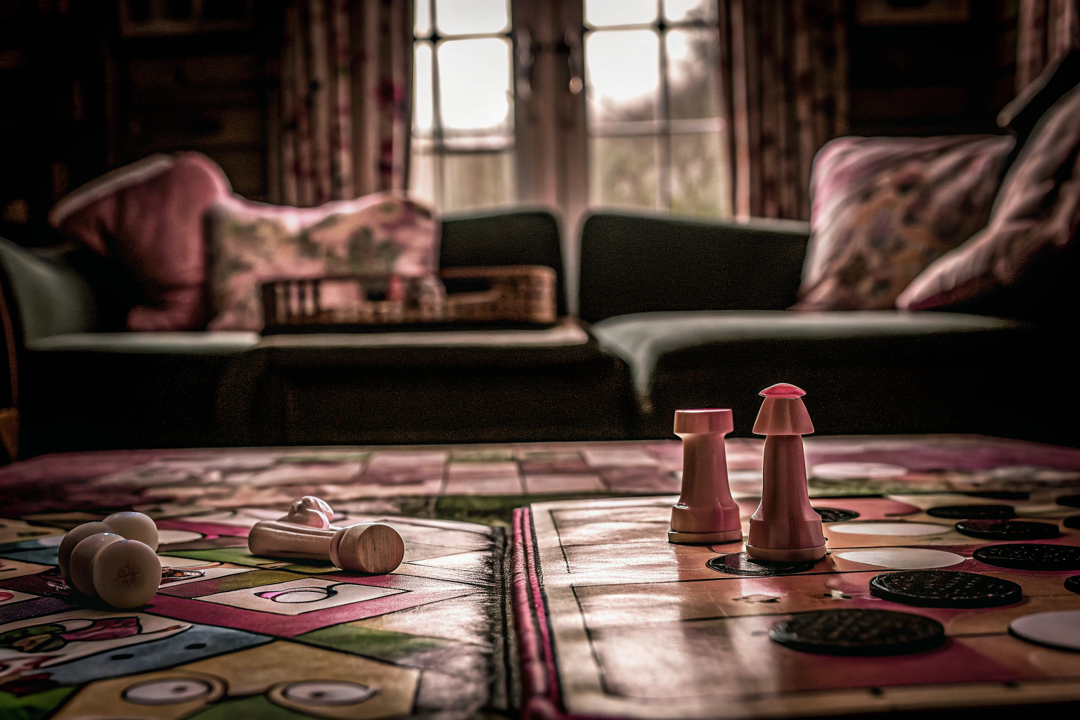 Kinder spielen gemeinsam ein Brettspiel, lachen und haben Spaß. Kinder spielen Brettspiel