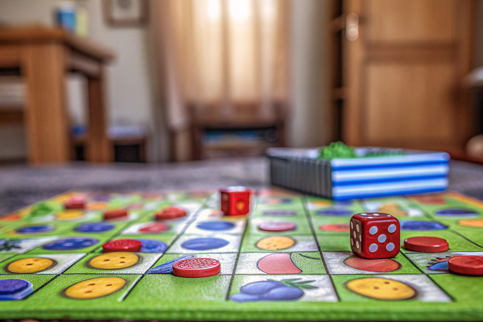 Kinder spielen Halli Galli Junior