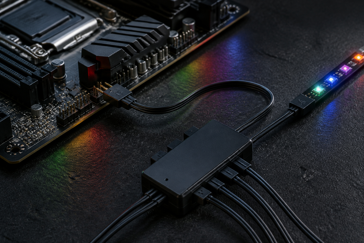 5V-3-Pin-ARGB-Anschluss am Mainboard für RGB-Synchronisierung