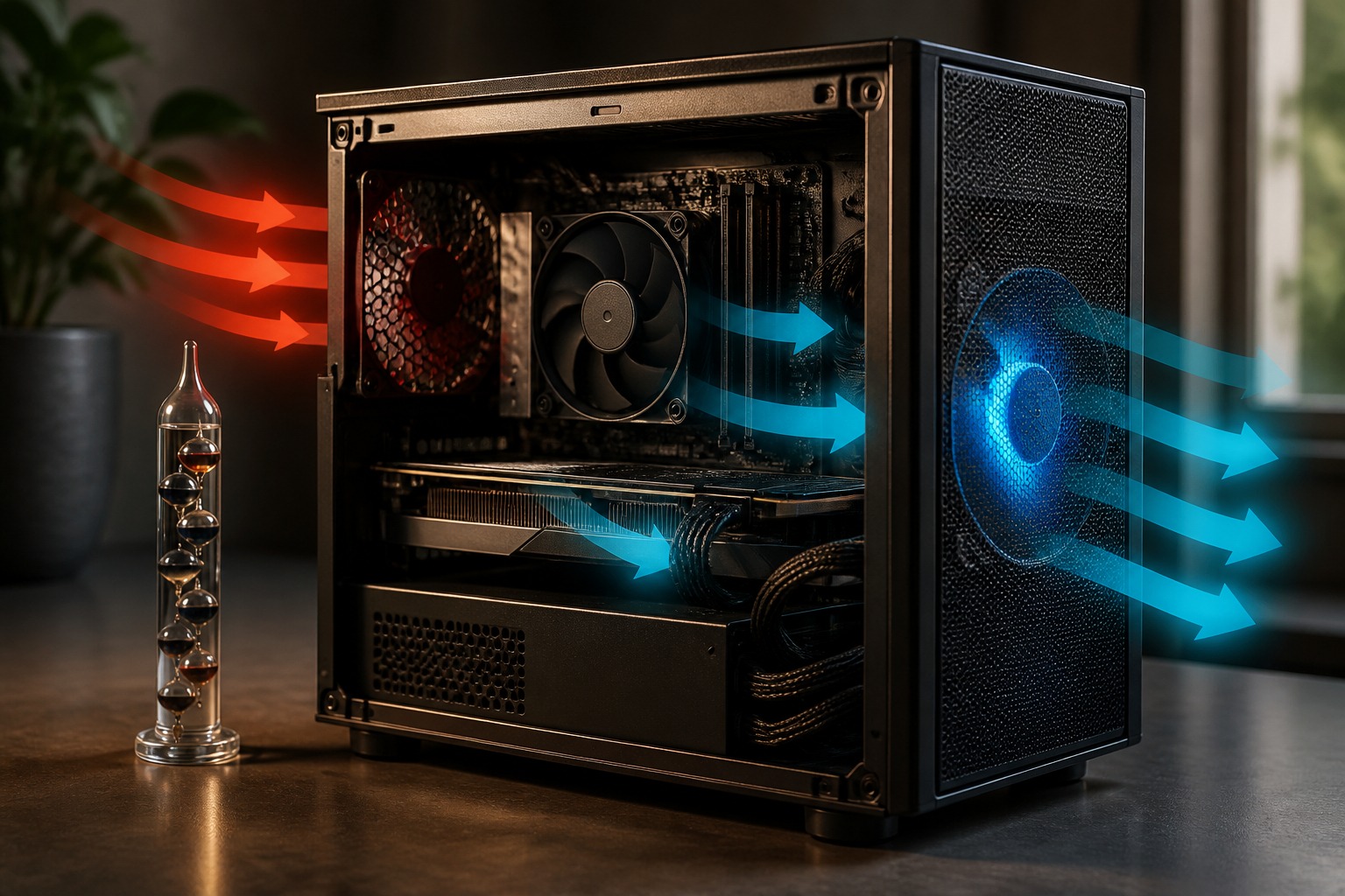 Luftstrom und Kühlung im Mini-ITX-Gaming-PC