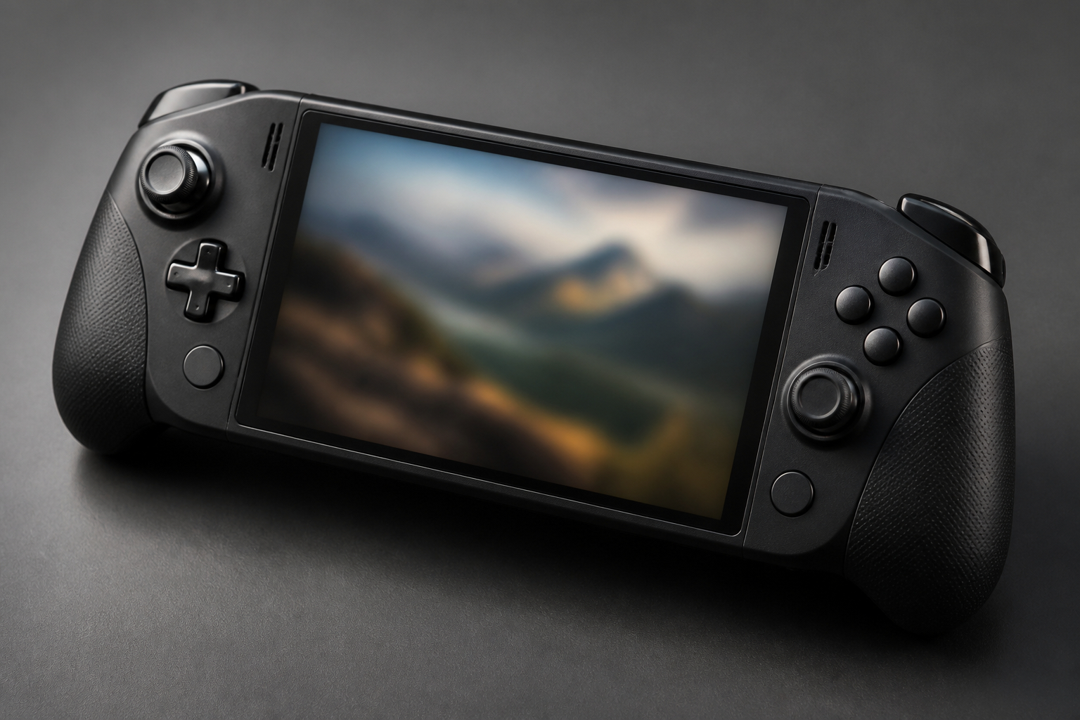 Ergonomische Bedienung und Analogsticks eines Gaming-Handhelds