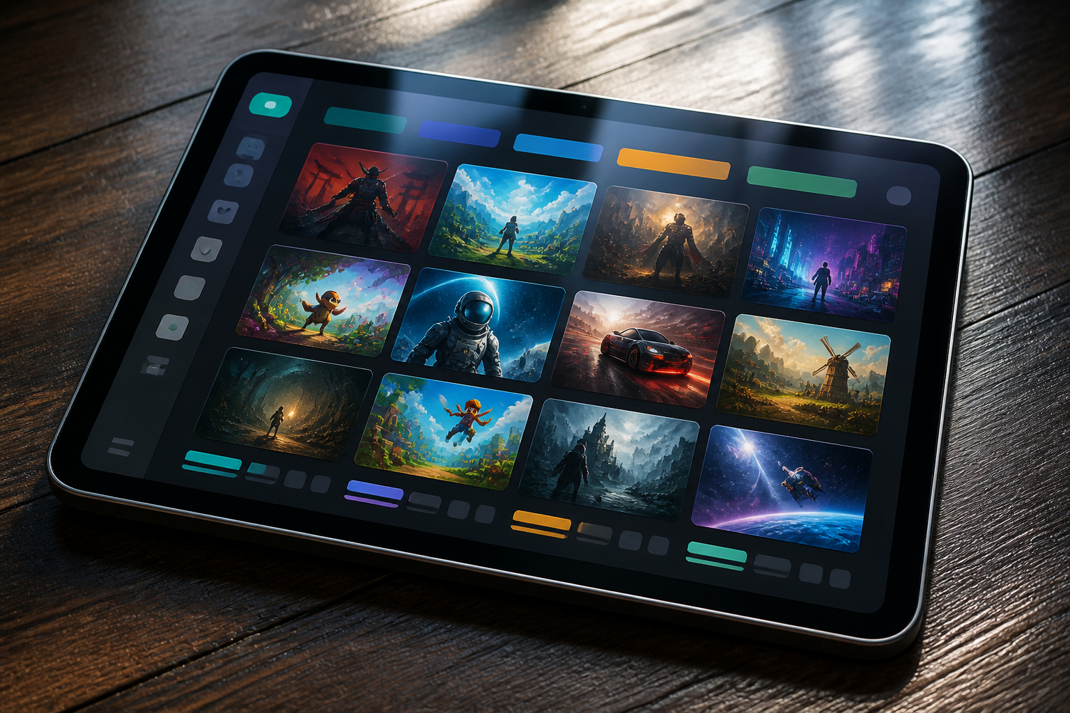 Digitale Spieleverwaltung mit Filtern und Plattformen