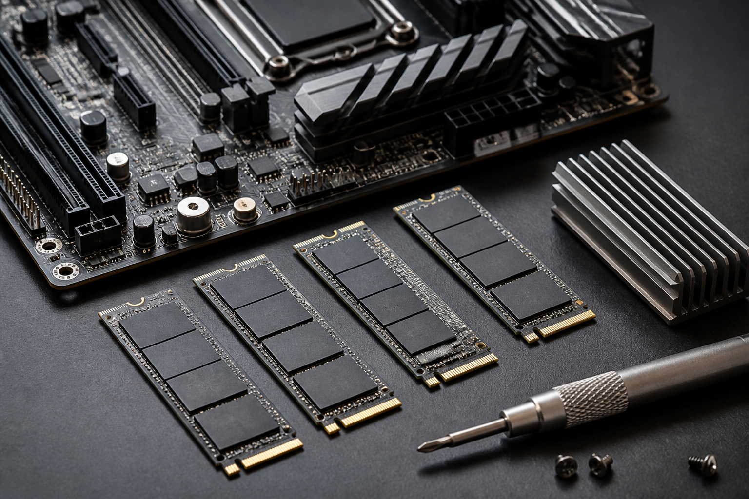 M.2-NVMe-SSDs für Gaming-PC mit Kühlkörper