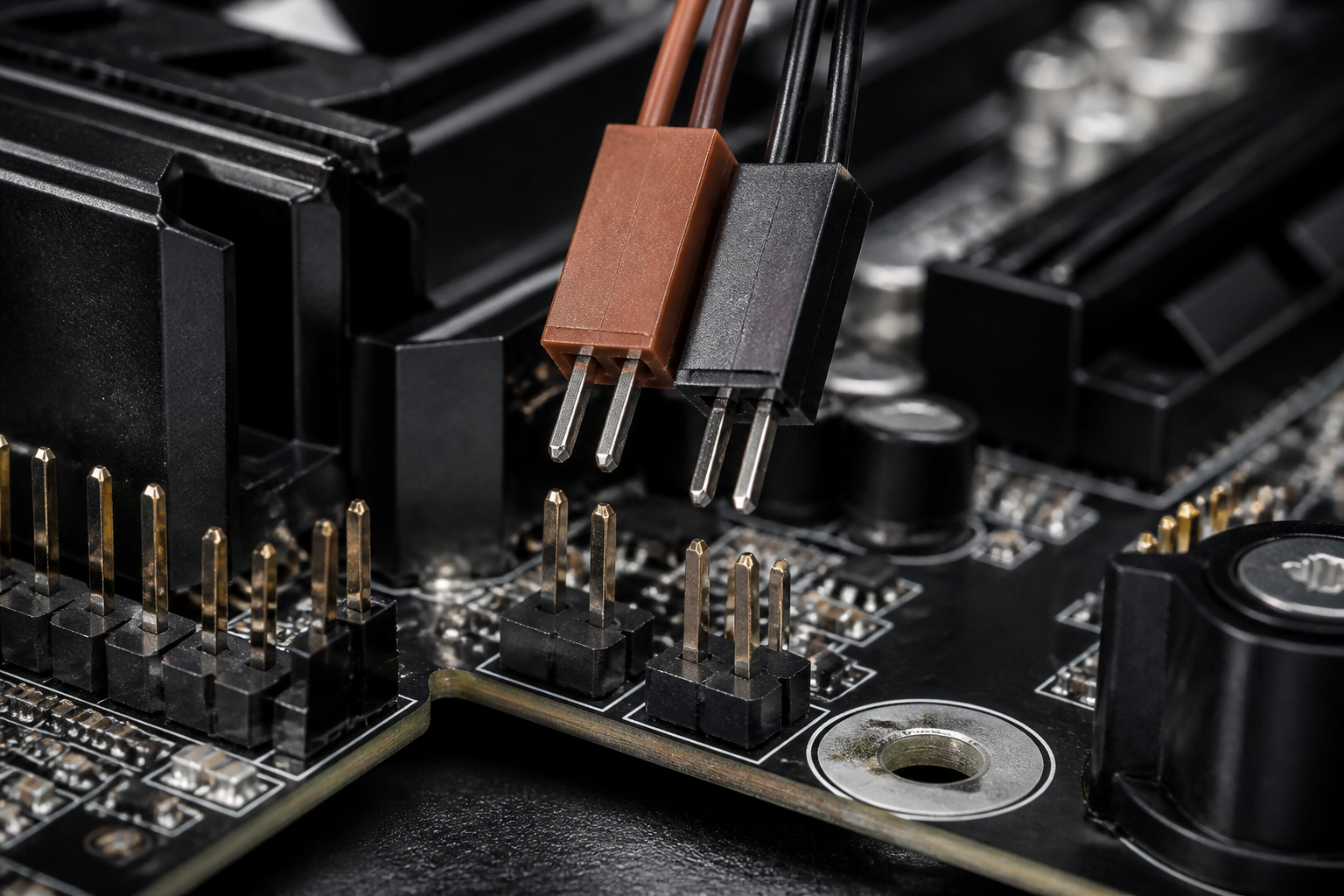 POWER SW und RESET SW am Mainboard anschließen