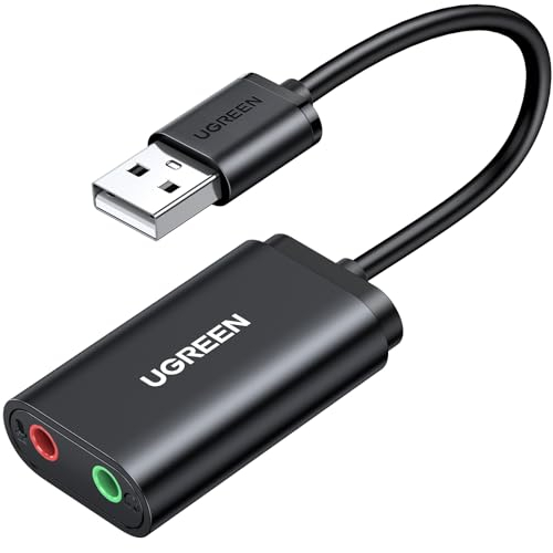 UGREEN Externe Soundkarte Klinke USB Adapter