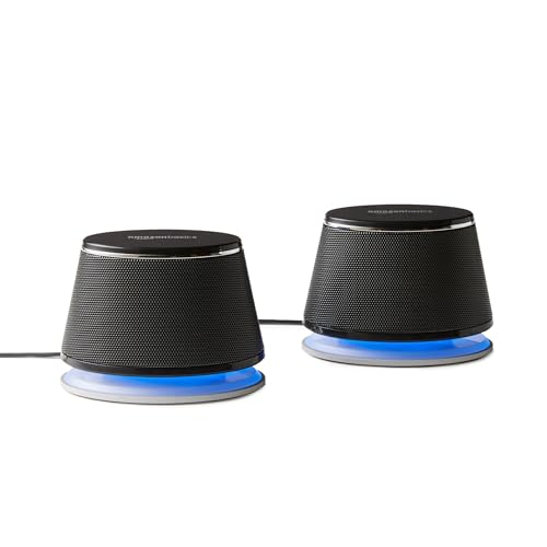 Amazon Basics Stereo-2.0-Lautsprecher für PC oder Laptop