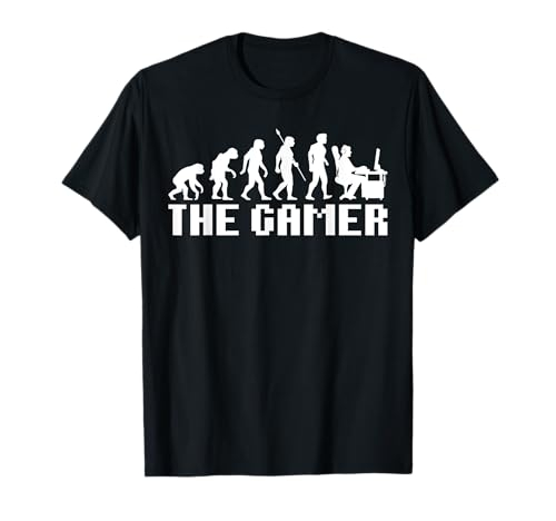 Konsolen Spieler Gamer Evolution Design für Zocker und Nerds T-Shirt