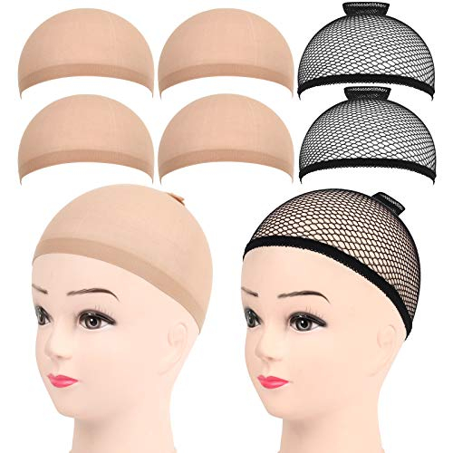 FANDAMEI 6 Stück Haarnetz Nylon Wig Cap