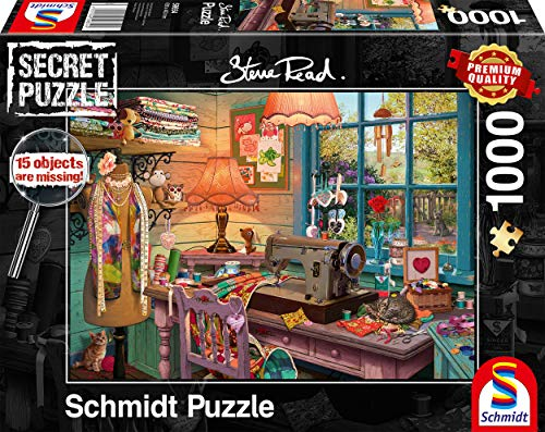 Schmidt Spiele 59654 Secret Puzzles, Im Nähzimmer