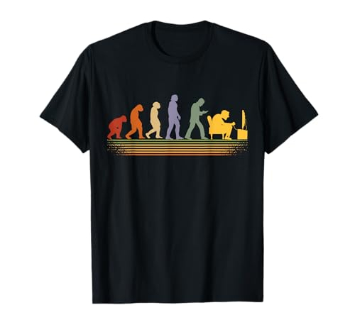 Gamer PC games gaming Konsolen zocken retro Evolution gamer T-Shirt