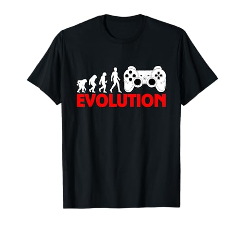 Gaming zocken Konsole Evolution Gamer Geschenk T-Shirt