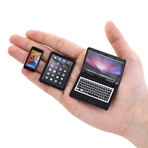 cobee 1:12 Puppenhaus Mini Laptop Set