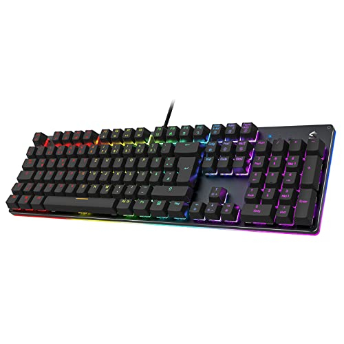 Black Shark Mechanische Gaming Tastatur RGB-Beleuchtung, QWERTZ Deutsches Layout
