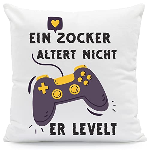 GRAVURZEILE Bedrucktes Kissen