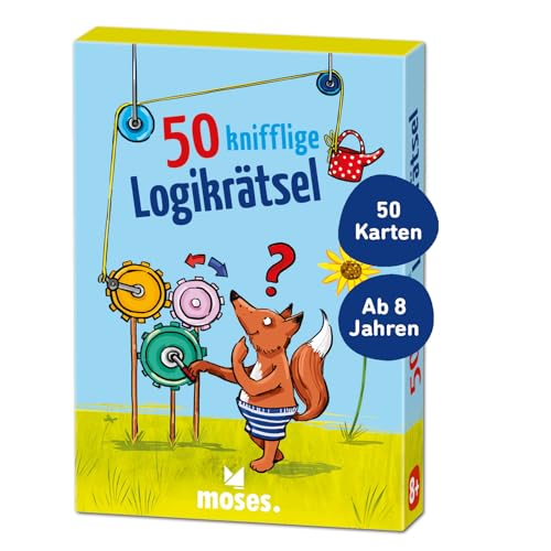 moses. 50 knifflige Logikrätsel – lustiges Rätselspiel mit Denksportaufgaben für Kinder ab 8 Jahren