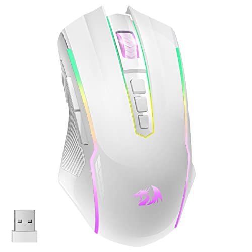 Redragon Gaming Maus Kabellose, RGB Wiederaufladbare Gaming-Maus