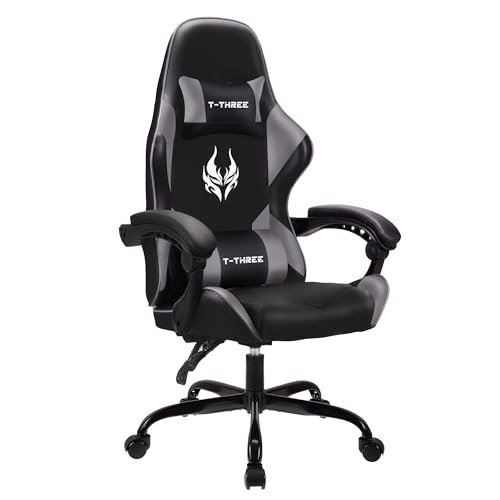 T-THREE Ergonomischer Leder Gaming Stuhl