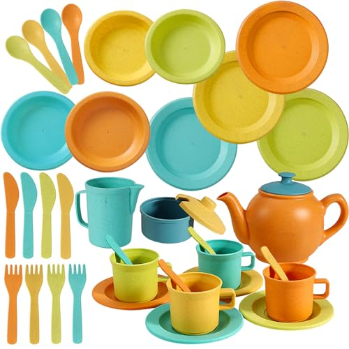 AOLEVA Kindergeschirr Teeservice Set