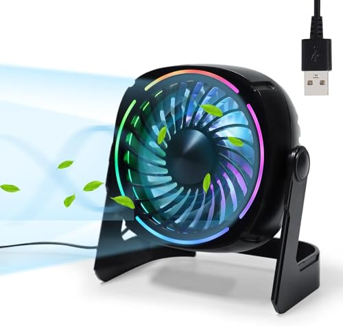 Litake USB Tischventilator RGB