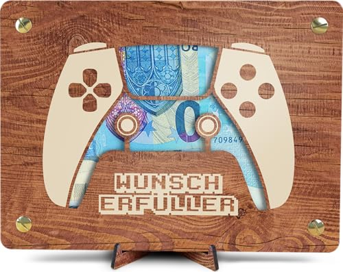 Zocker Geschenk - XL Geldgeschenk aus Holz