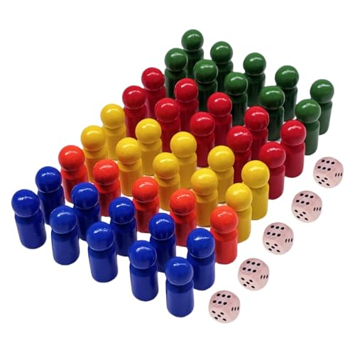 Spielfiguren aus Holz für Brettspiele