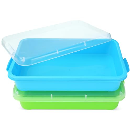 Sandkasten mit Deckel für Kinder Sensory Bin Spielzeug