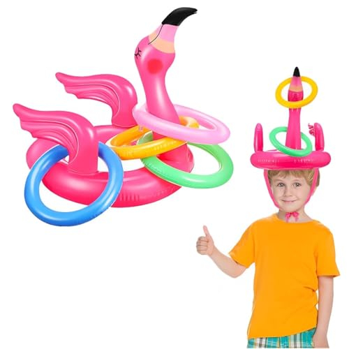 BHIPKOT Flamingo Aufblasbares Wurfspiel