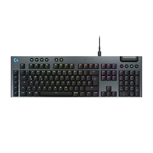 Logitech G G915 X, flache kabelgebundene, mechanische Gaming-Tastatur